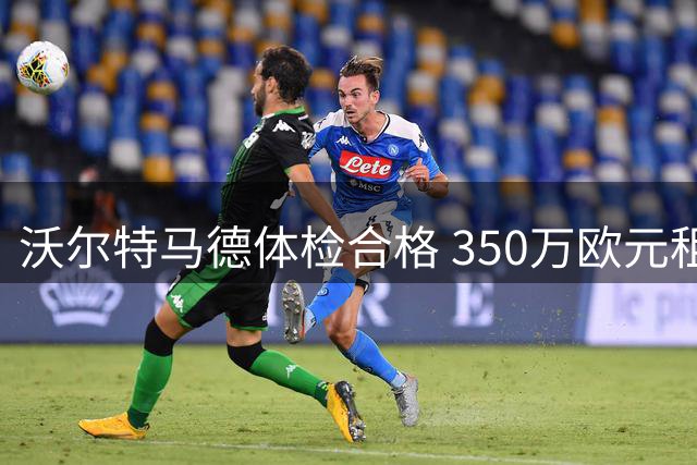 沃尔特马德体检合格 350万欧元租借尤文图斯